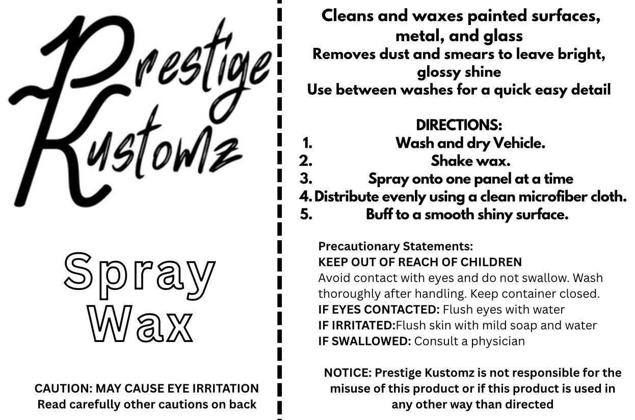 Spray Wax