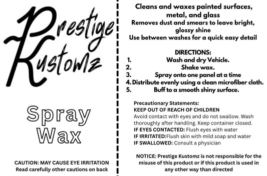 Spray Wax